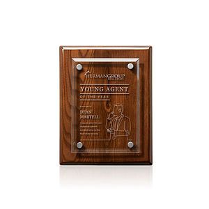 Caledon Plaque - Walnut/Silver