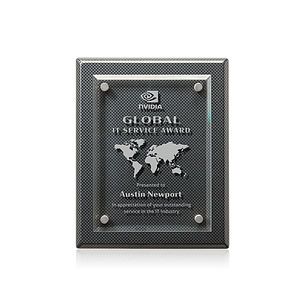 Caledon Plaque - Carbon Fibre/Silver