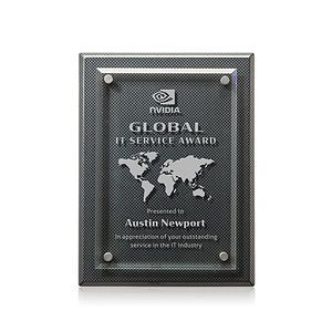 Caledon Plaque - Carbon Fibre/Silver