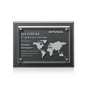 Caledon Plaque - Carbon Fibre/Silver