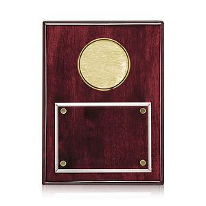 Jansenn Plaque - Rosewood/Gold