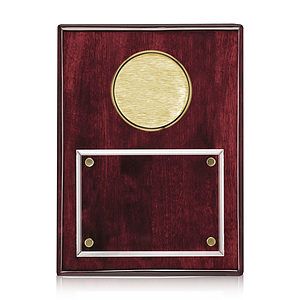 Jansenn Plaque - Rosewood/Gold