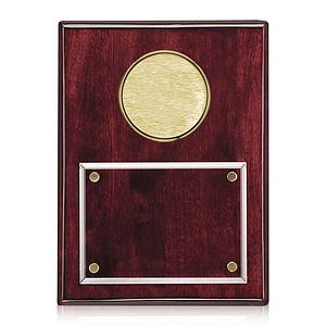 Jansenn Plaque - Rosewood/Gold