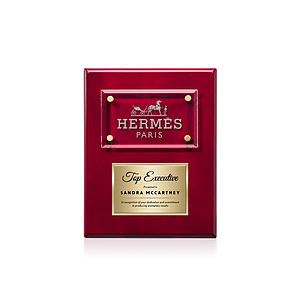 Gossamer Plaque - Rosewood/Gold