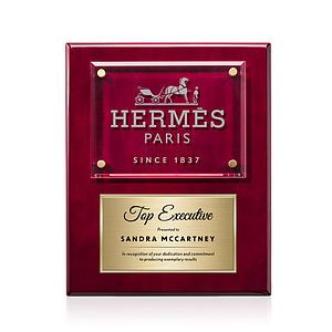 Gossamer Plaque - Rosewood/Gold