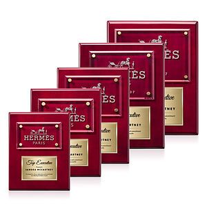 Gossamer Plaque - Rosewood/Gold