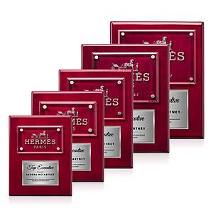 Gossamer Plaque - Rosewood/Silver