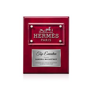 Gossamer Plaque - Rosewood/Silver