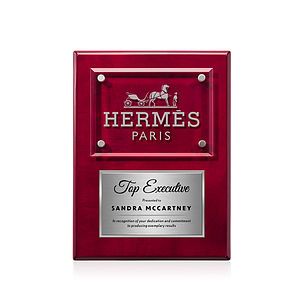 Gossamer Plaque - Rosewood/Silver