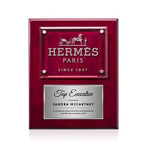 Gossamer Plaque - Rosewood/Silver