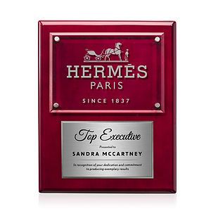 Gossamer Plaque - Rosewood/Silver