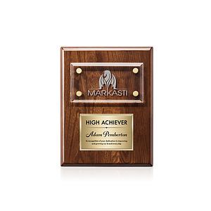 Gossamer Plaque - Walnut/Gold