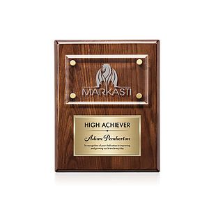 Gossamer Plaque - Walnut/Gold