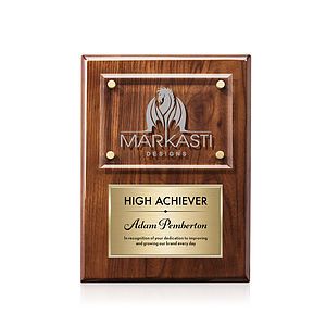 Gossamer Plaque - Walnut/Gold