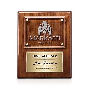 Gossamer Plaque - Walnut/Gold