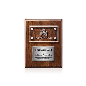 Gossamer Plaque - Walnut/Silver