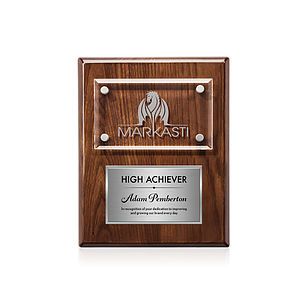 Gossamer Plaque - Walnut/Silver