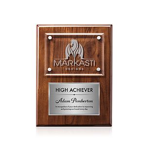 Gossamer Plaque - Walnut/Silver