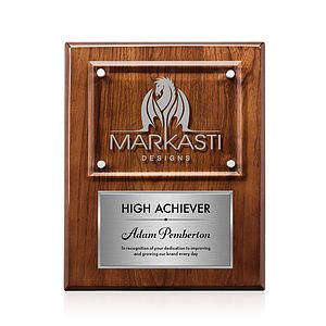 Gossamer Plaque - Walnut/Silver