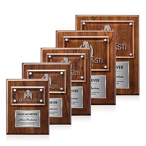Gossamer Plaque - Walnut/Silver
