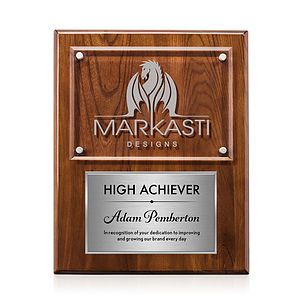 Gossamer Plaque - Walnut/Silver