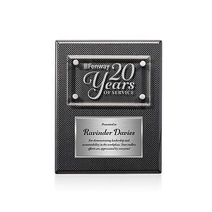 Gossamer Plaque - Carbon Fibre/Silver
