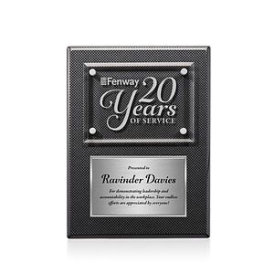 Gossamer Plaque - Carbon Fibre/Silver