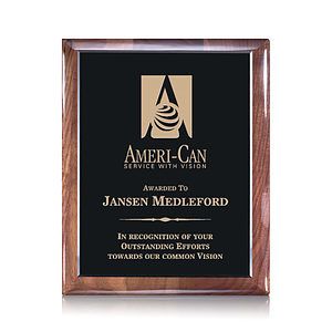 Telford Plaque - Ebony/Walnut