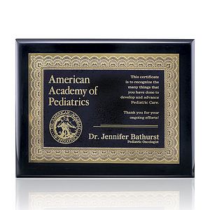 Oakleigh Certificate - Black Finish