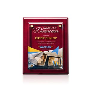 Caledon VividPrint™ Plaque - Rosewood/Gold