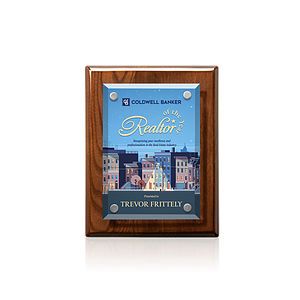 Caledon VividPrint™ Plaque - Walnut/Silver