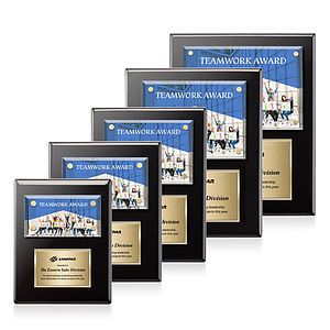 Gossamer VividPrint™ Plaque - Black/Gold