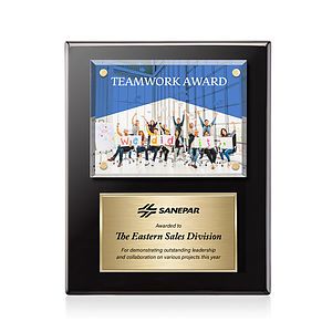Gossamer VividPrint™ Plaque - Black/Gold