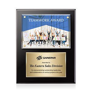 Gossamer VividPrint™ Plaque - Black/Gold