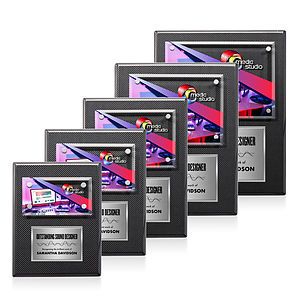 Gossamer VividPrint™ Plaque -  Carbon Fibre/Silver