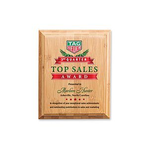 Bamboo VividPrint™ Plaque