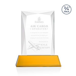 Messina Award on Newhaven Base - Amber