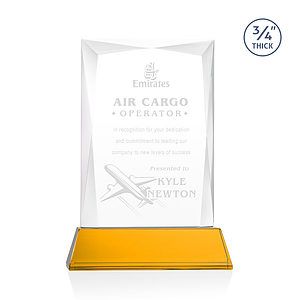 Messina Award on Newhaven Base - Amber
