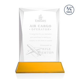 Messina Award on Newhaven Base - Amber
