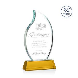 Croydon Flame Award on Newhaven Base - Amber