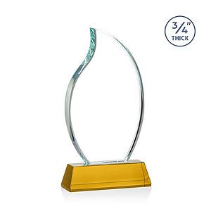 Croydon Flame Award on Newhaven Base - Amber