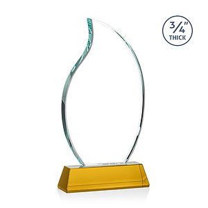 Croydon Flame Award on Newhaven Base - Amber