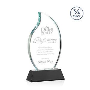 Croydon Flame Award on Newhaven Base - Black