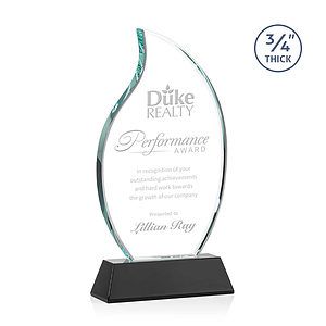 Croydon Flame Award on Newhaven Base - Black