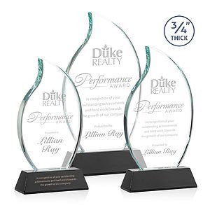 Croydon Flame Award on Newhaven Base - Black