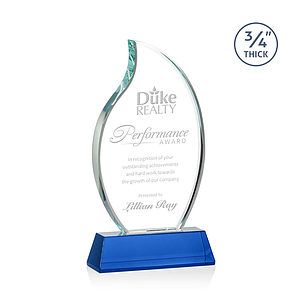 Croydon Flame Award on Newhaven Base - Blue