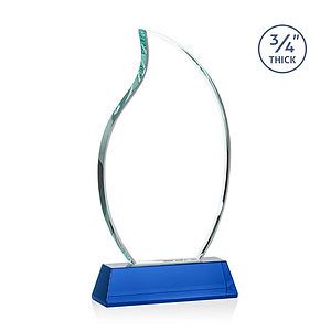 Croydon Flame Award on Newhaven Base - Blue