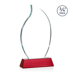Croydon Flame Award on Newhaven Base - Red