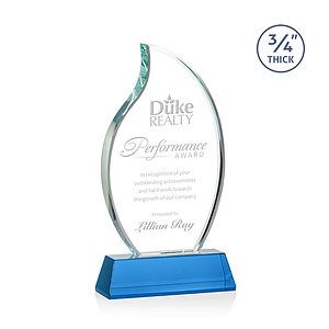 Croydon Flame Award on Newhaven Base - Sky Blue