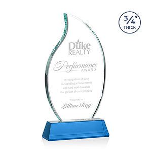 Croydon Flame Award on Newhaven Base - Sky Blue